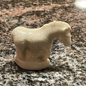Elegant Cream Ceramic Zebra Figurine-Wade